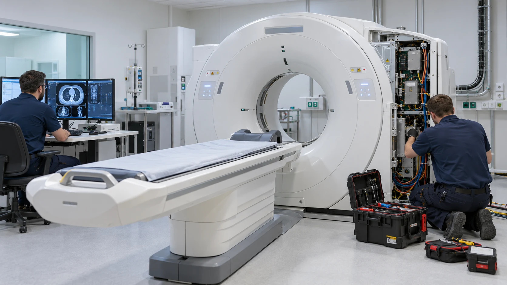 Installation of radiology equipment · 2
