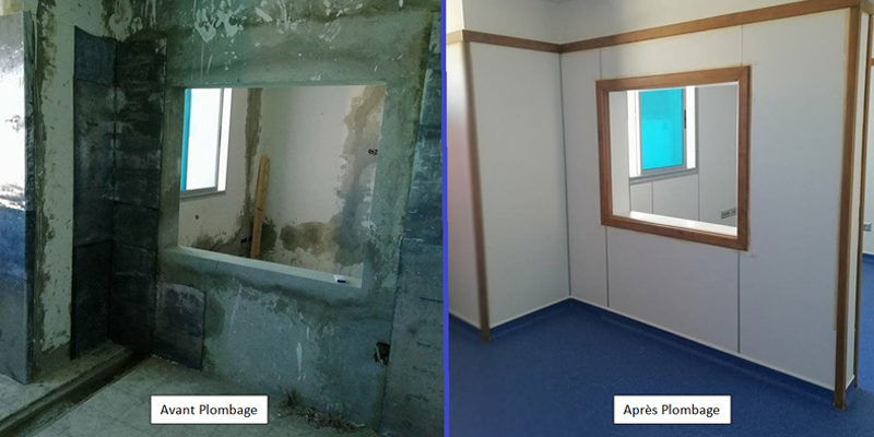 Plompage des salles de radiologie